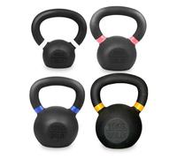 Kettlebell Set 4pcs - Heavy Duty Cast Iron Kettlebell Weights for Strength Training, Home Gym Fitness & Full Body Workout