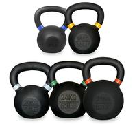 Kettlebell Set 5pcs - Cast Iron Kettlebell Weights for Strength Training & Home Gym Workout - Options With or Without Small Storage Rack