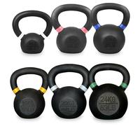 Kettlebell Set 6pcs - Heavy Duty Cast Iron Kettlebell Weights for Strength Training & Home Gym Workout - Options With or Without Small Storage Rack