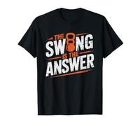 Kettlebell Swing Answer Philosophy Bold Wisdom Lifestyle T-Shirt