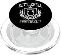 Kettlebell Swingers Club Funny Athletic Vintage Gym Design PopSockets PopGrip for MagSafe
