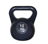 Kettlebell Weight Set - Vinyl & Cast Iron Kettlebells - 4kg to 20kg - Gym Fitness Workout Equipment for Strength Training (Vinyl Black, 10 KG)