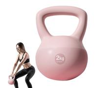 Kettlebell Weight - Training Bell Weights | 4.4 Lb Glute Training Kettlebell with Wide Grip, Quiet Soft Strength Training Kettlebells for Full Body Training, Weightlifting, Conditioning, Strength