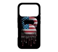 Kettlebell Weightlifting Lifting Bodybuilding American Flag Case for iPhone 17 Pro