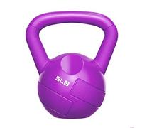 Kettlebell Weights 5, 10, 15, 20 Lb Non-Slip Handle Home Gym Workouts Cross Training Weightlifting and Fat Burning,Purple-5Lb/2.3Kg