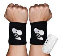 Kettlebell Wrist Guard Sweat Weighted Wristband with Insert Support Shock Absorbing Sleeve Protector for Athletes Fitness Enthusiasts Strength Training, Weightlifting, Tidal Tank, HIIT Workout (Pair)