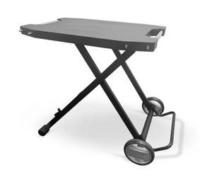 Kettler Cozze Folding Table Black With Wheels 83 X 58 X 78Cm