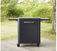Kettler Cozze Outdoor Kitchen 67X67X90 1 Door With Foldable Side Tables, Black
