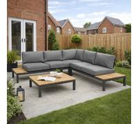 Kettler Elba Signature Standard Low Lounge Corner Set In offee Table Square