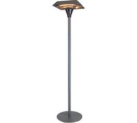 Kettler Kalos Universal Heater - Floor Standing Electric Patio Heater - Double Frost Halogen heater - 3 Heat Settings & Remote Control included