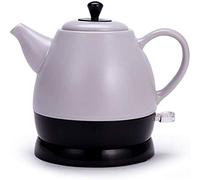 Kettles, Ceramic Electric Kettle Cordless Water Teapot, Teapot-Retro 1L Jug, 1350W Water Fast for Tea, Coffee, Soup, Oatmeal-Removable Base, Automatic Power Off,Boil Dry Protection/Gray Anniversary