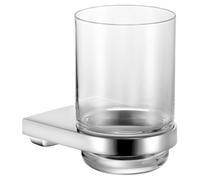 Keuco Toothbrush Holder, with glass Collection Moll Chrome