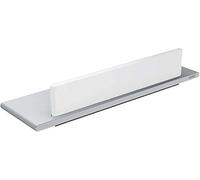 Keuco Edition 400 11559170000 shower shelf with glass puller, aluminium/anodised silver/white,34.4 x 11 x 3.2 cm