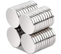 Keukenket 80pcs Strong Neodymium Magnet, 15 x 2mm Small Round Rare Earth Magnets Neodymium Disc Fridge Magnets for Whiteboard, Scientific Models, Dry Erase Board