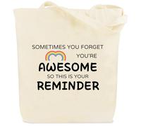 kEUkunHA Emotional Support Positive Affirmation Inspirational Thoughtful Spiritual Motivational Sentimental Meaningful Tote Bag Destress Proud Of You Bereavement Sobriety Cheer Up Gifts for Women