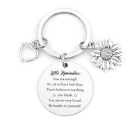 kEUkunHA Emotional Support Positive Affirmation Thoughtful Inspirational Spiritual Motivational Sentimental Meaningful Keyring Destress Proud Of You Bereavement Sobriety Cheer Up Gifts for Women Men