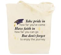 kEUkunHA Graduation Gifts for Her Year 6 11 School Leavers Presents Leaving Primary School Inspirational Tote Bag Gifts Ideas for Students Daughter Sister Friend Girlfriends Nurse Granddaughters