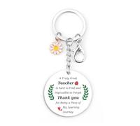 kEUkunHA Thank You Teacher Gifts for Women End Of The Year Christmas Back To School Retirement Leaving End Of Term Graduation Birthday Valentines Appreciation Acrylic Keyring Gifts Ideas for Teacher