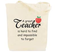 kEUkunHA Thank You Teacher Gifts for Women End Of The Year Christmas Back To School Retirement Leaving Birthday Valentines End Of Term Graduation Appreciation Tote Bag Best Gifts Ideas for Teacher