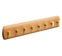 KEuLen Coat Hooks Wall Mounted, Wall-Mounted Coat Rack, Wall Mount with 4~8 Hooks Hole to Hole Wall Coat Rack for Hanging Coat Jacket Backpack Natural Wall Coat Hook(Wood Color,70 * 4.5 * 5cm)