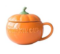 KeuLen Coffee Cups，Milk Cup CeramicTea with Lid, Pottery Ceramic for Homes,Bright Yellow Tea(500ml)