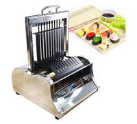 KEuLen Commercial Sushi Roll Cutting Machine - 304 Stainless Steel Sushi Maker Kit for Home Use, Cuts 8/10/12 Segments in Seconds(12segments)