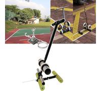 KEuLen Floor Tape Applicator, Court Line Tape Machine, Adjustable Width, Stainless Steel Body - Hand Push Floor Marking Tool, Concrete, Basketball Courts, Road Warning