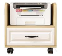 KEuLen Printer Stand with Storage, Mobile Printer Stand, Heavy Duty Rolling Table With Storage Drawer Floor-Standing Holder On Wheels Printer Shelf(A)