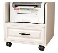 KEuLen Printer Stand with Storage, Mobile Printer Stand, Heavy Duty Rolling Table With Storage Drawer Floor-Standing Holder On Wheels Printer Shelf(B)