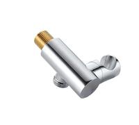 KeuLen Shower Head Holder,1Pcs Matt Black Handheld Spray Bracket Wall Mount Hand Sprayer Solid Brass Accessories Connector Elbow Unit Spout(White)(White)