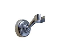 KeuLen Shower Head Holder,Chrome and Black Plated Solid Brass Wall Mounted Hand Bracket(Chrome)