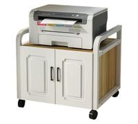 KEuLen Under Desk Printer Stand, Mobile Printer Stand, Under Desk Rolling Table File Cabinets Fax Organizer Shelf For Home(L50xW40xH52cm)