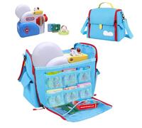 Keureedg Storage Bag Compatible with Little Tikes Story Dream Machine Books Starter Set, Toy Storage Carrier Bag with Shoulder Strap Carrying Case for Storybook, Audio Play, Character, Bag Only