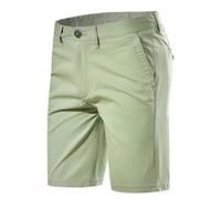 keusyoi Man Cotton Shorts Summer Male Casual Business Shorts Men Beach Stretch Chino Shorts Classic Fit Shorts