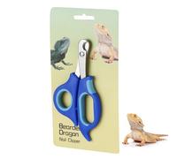 KEUYE Bearded Dragon Nail Clippers,Stainless Steel Bearded Dragon Toe Nail Clippers with Precise Angled Edges (Blue)