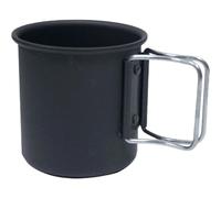 Keuyeo Alti Camping Titanium Cup Portable Titanium Mug with Measurement Marks Ultralight Camping Picnic Water Coffee Cup with Foldable Handle