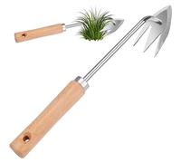 Keuyeo Efficient Stainless Steel Weed Puller & Root Remover - Dual Purpose Garden Weeder Tool with Long Handle for Easy Uprooting