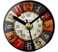 Keuyeo Fridge Magnet Retro Magnet Sticker Clock Shape Antique Refrigerator Magnets Sticker Wall Clock Message Stickers for Locker Hotel Whiteboard Office