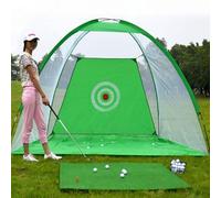 Keuyeo Golf Hitting Net Golf Practice Net Tent Golf Training Equipment Strike Cage Portable Grassland Mesh Mat Garden Golf Supplies