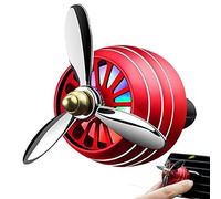 Keuyeo Led Light Car Air Freshener Air Propeller Shape Perfume Vent Clip Decor Vehicle Fan Aromatherapy Auto Interior Accessories