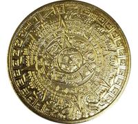 Keuyeo Maya Pyramid Commemorative Coin Sundial Gold Coin Silver Coin Collection Home Decoration Accessories