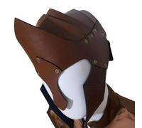 Keuyeo Medieval Greek Knight Gladiator Helmet Roman Helmet Renaissance Viking Leather Helmet Halloween Cosplay Costumes