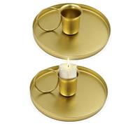 Keuyeo Metal Taper Candle Holder 2pcs Single Head Candlestick Holder Art Candlelight Stand with Handle for Decoration