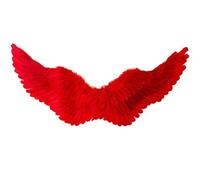 Keuyeo Red Angel Feather Wings Holiday Decoration Props Costume New Year Christmas Decor Women Girls Catwalk Performance Show