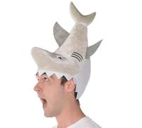 Keuyeo Shark Bite Hat Novelty Plush Animal Hat One Size Fancy Dress Cosplay Halloween Shark Party Costume Accessory for Men Women