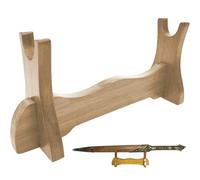 Keuyeo Single Tier Wooden Sword Stand Samurai Short Blade Dagger Display Stand for Office and Home