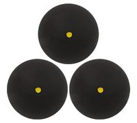 Keuyeo Squash Balls, 3pcs Professional Rubber Squash Ball for Squash Racket Single Red Blue Yellow Dot Fast Speed Ball for Beginner