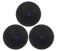 Keuyeo Squash Balls, 3pcs Professional Rubber Squash Ball for Squash Racket Single Red Blue Yellow Dot Fast Speed Ball for Beginner