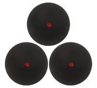 Keuyeo Squash Balls, 3pcs Professional Rubber Squash Ball for Squash Racket Single Red Blue Yellow Dot Fast Speed Ball for Beginner