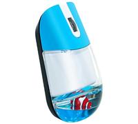 Keuyeo Wireless Mouse, Cute Frutiger Aero Mouse, Rechargeable Wireless & Bluetooth Optical Computer Mouse with Liquid and Floaters